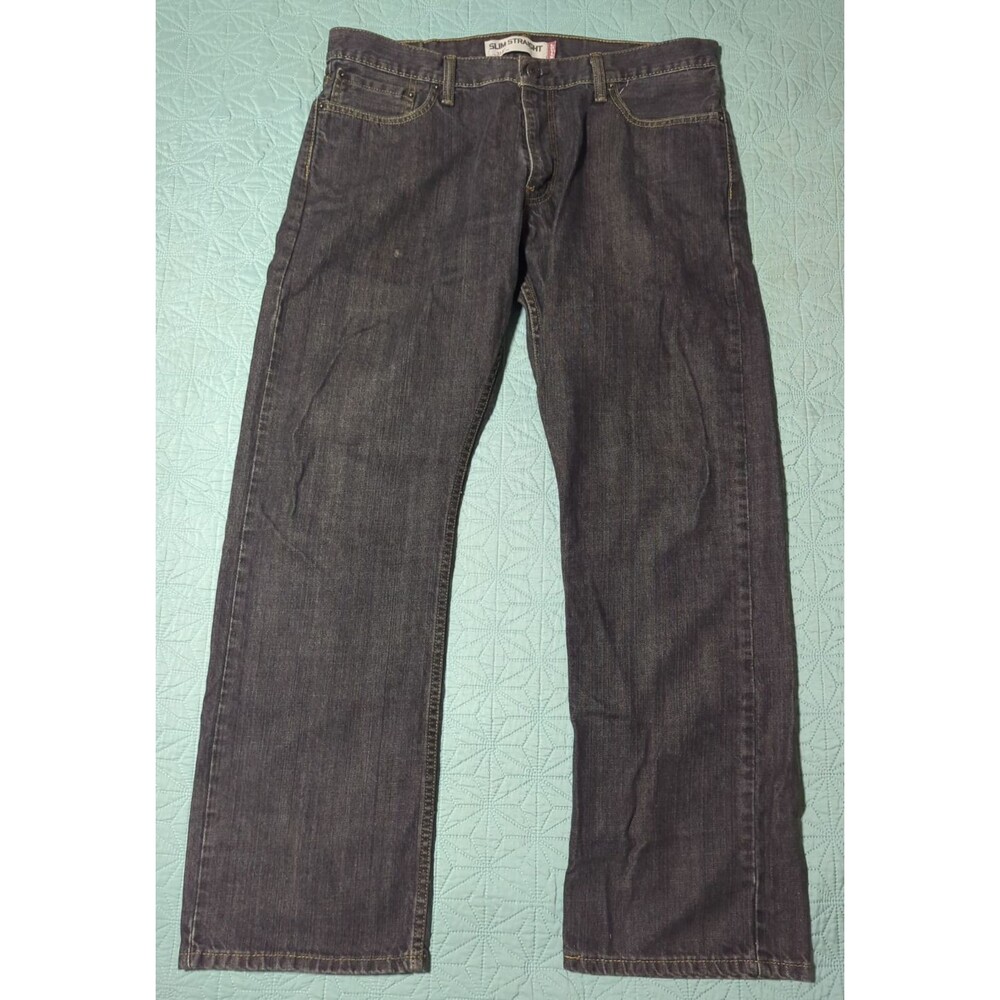 Levi's 514 Slim Straight Jeans Mens 36x30 Quartz Grey Timeless Classic Workwear